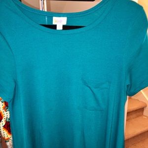 Peacock blue Carly swing dress